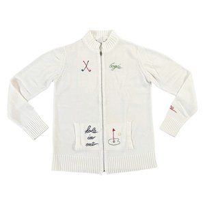 Vintage Golf Zip-up Sweater